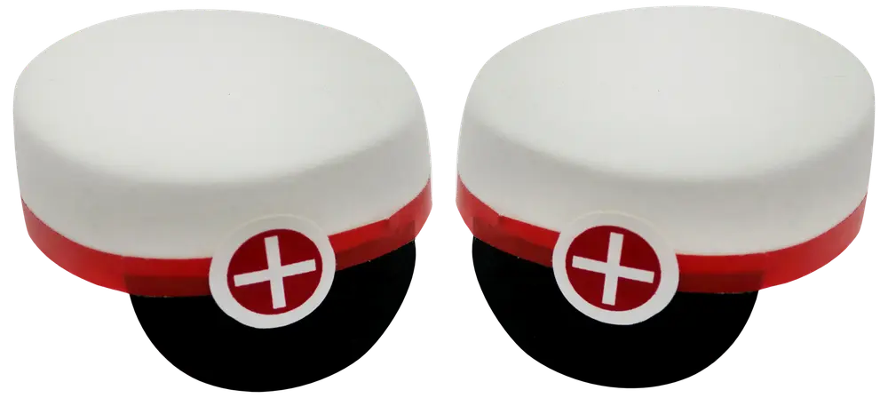 Studenterhue Ø. 8 cm 2-pak - rød
