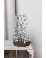 Bladgirlang i silver - 88 cm