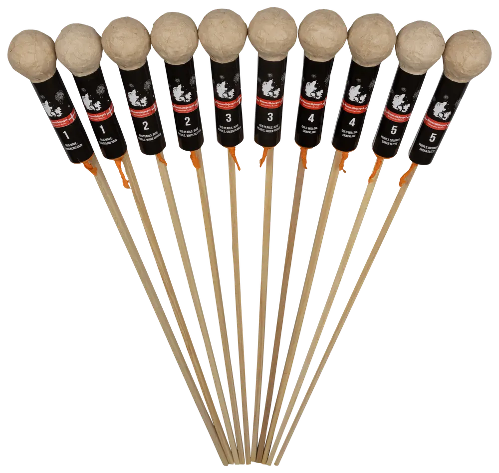 Danmarks Perler Himmelbjerget raket 10 stk.