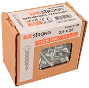 Träskruv kullrig 3,5 x 25 mm TX15 200 st.