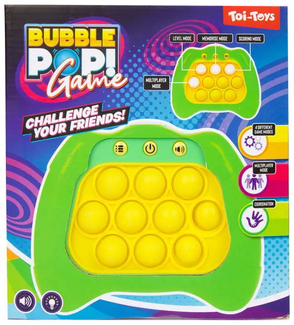 Bubble pop reaktionsspil - assorterede farver