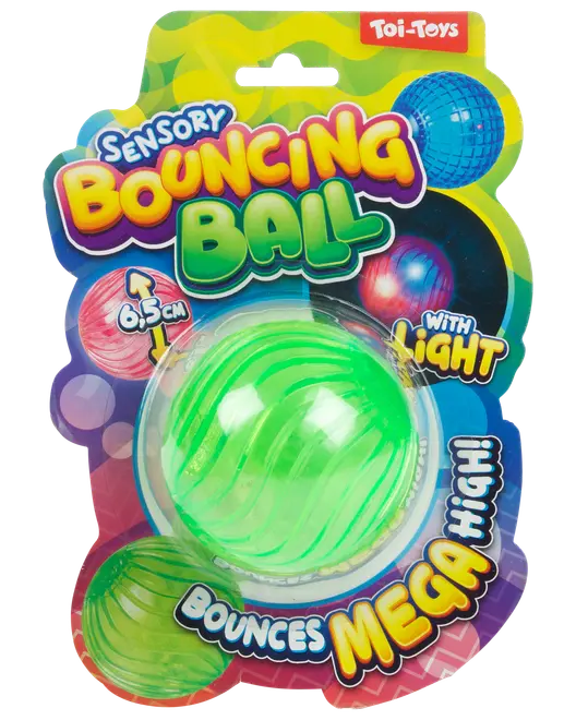 Studsboll med ljus - Ø6,5 cm