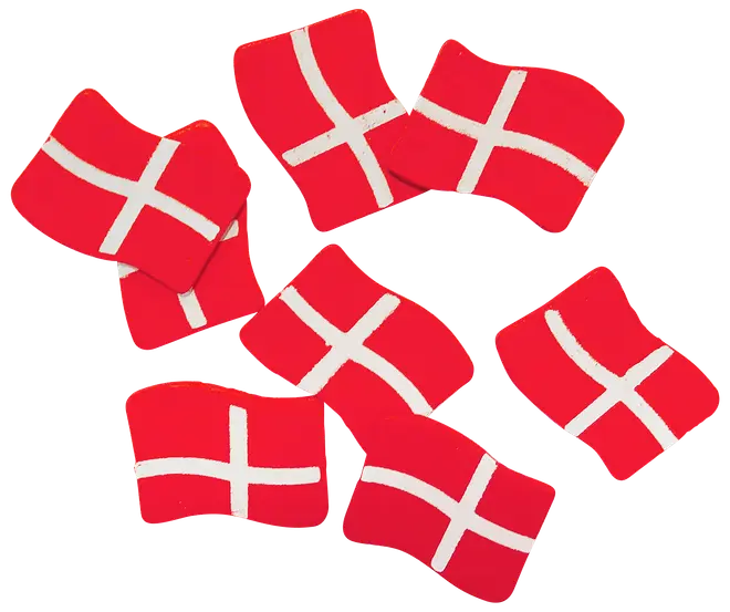 Strøflag i træ 45-pak