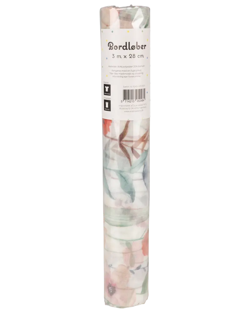 Bordslöpare 28 x 300 cm - Blommigt tryck