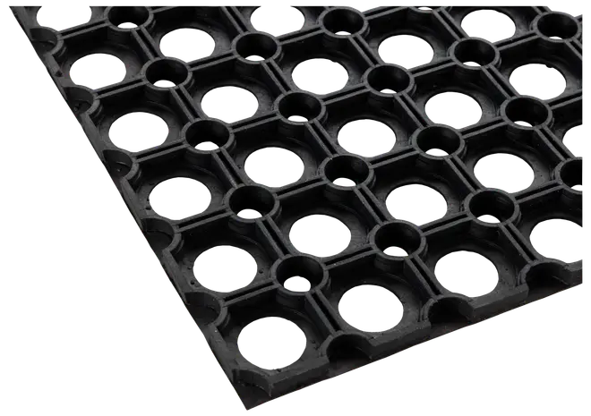 Gummimåtte med ringe 40 x 60 cm