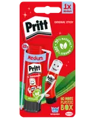 Pritt Original limstift, medium størrelse (22g), i rød genanvendelig tube. Indeholder 97% naturlige ingredienser, vaskbar formel og uden plastæske. Velegnet til papir og hobby.