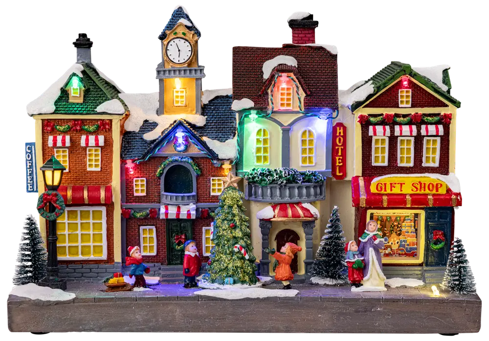 Julby 4 hus med LED