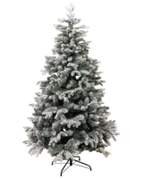 Julgran på fot 180 cm - snö