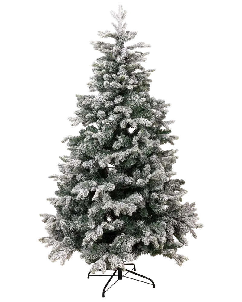 Julgran på fot 180 cm - snö