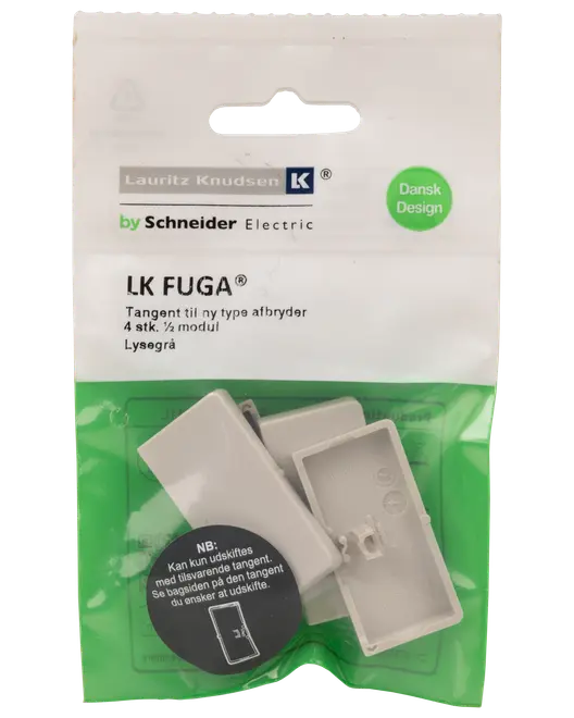 FUGA Tangent afbryder dobbelt 2 sæt - lysegrå