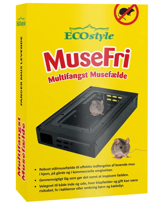 Musefri Multifangst Musefælde - Sort 