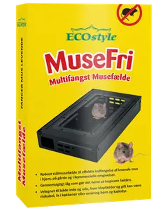 Musefri Multifangst Musefælde - Sort 