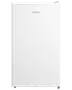 Hvid Wasco mini-køleskab med én dør, kompakt design, glat front og diskret logo øverst. Perfekt til små rum, kollegieværelser eller kontorer.