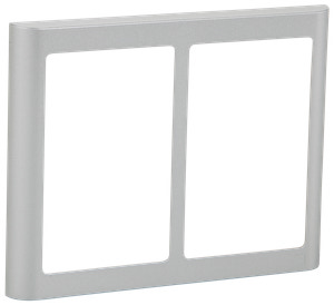 LK FUGA Design ramme SOFT 63 2x1½ modul - stål