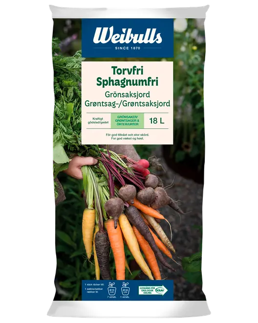 Sphagnumfri grøntsagsjord 18 L