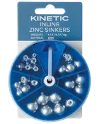Kinetic Inline zinc sinkers sortiment