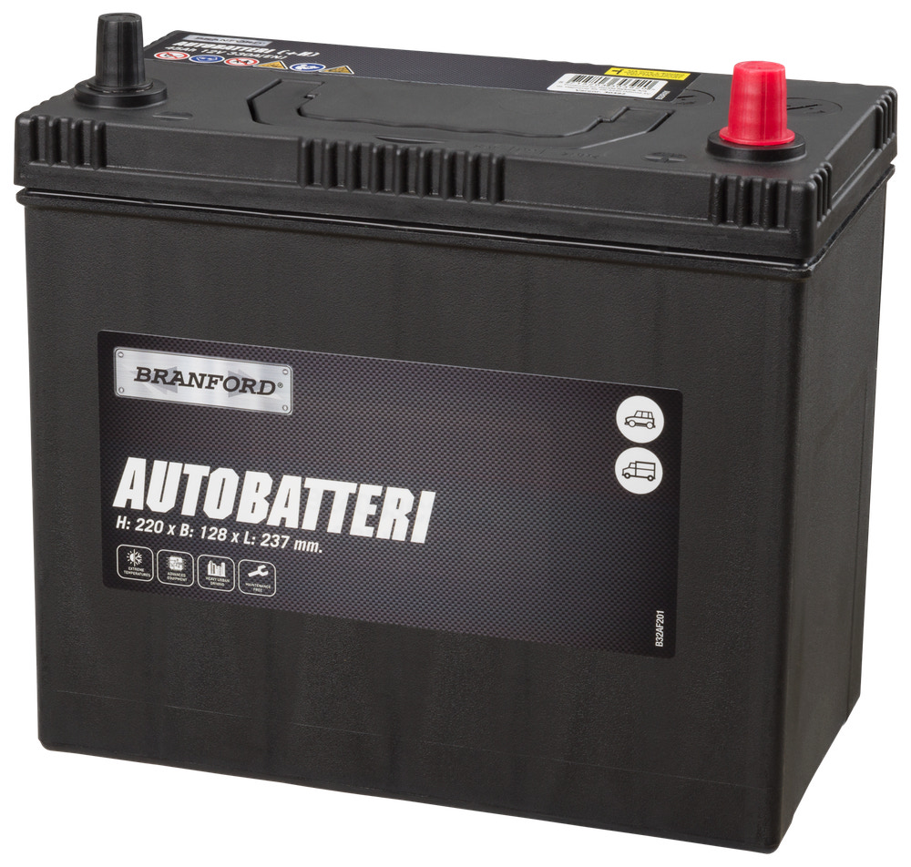 BRANFORD Autobatteri 45Ah +højre