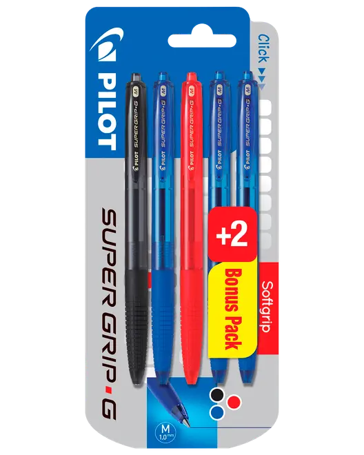 Pilot Super GriP G Kuglepen bonuspakke