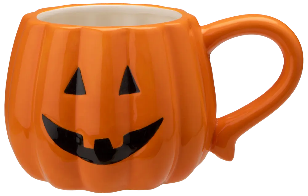 Halloween mugg pumpa