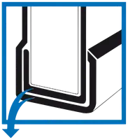 Brevordner A4 5 cm - sort