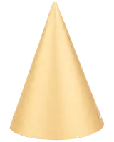 Nyårshatt guld 6-pack