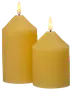 LED vaxljus påskgul 2-pack