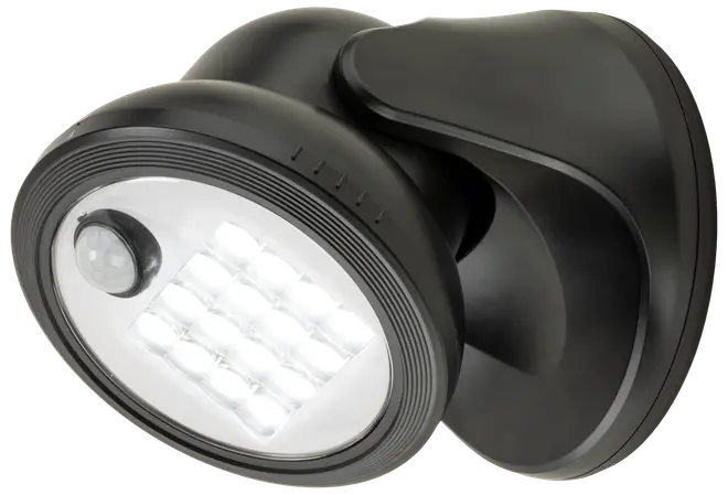 SENSORLAMPA SVART 15 CM