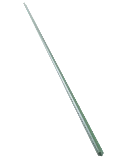 Klar glasomrörare, cylindrisk form, slät yta, rundade ändar, cirka 20-30 cm lång. Perfekt för att blanda vätskor i laboratorium eller kök.