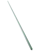 Klar glasomrörare, cylindrisk form, slät yta, rundade ändar, cirka 20-30 cm lång. Perfekt för att blanda vätskor i laboratorium eller kök.