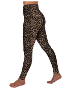 Leggings med hög midja leopard