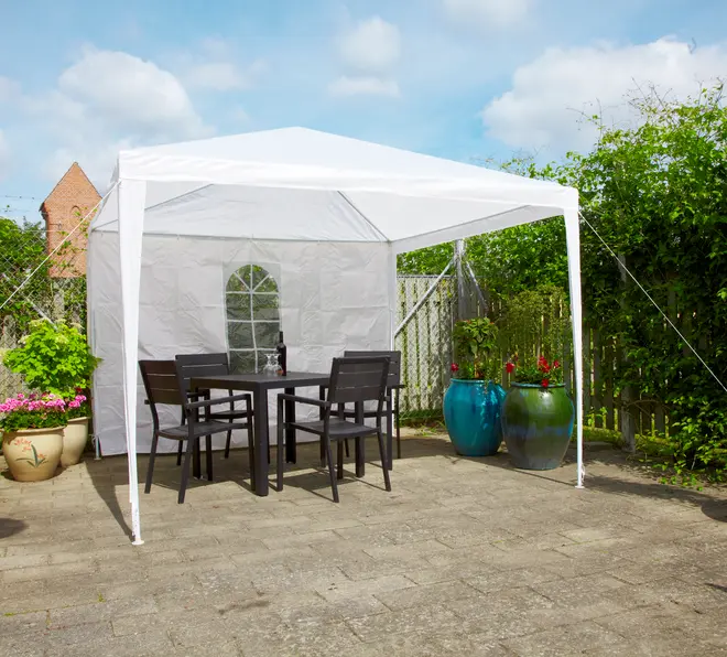 Pavillon 3 x 3 meter - Hvid
