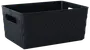 Förvaringskorg plast S svart 