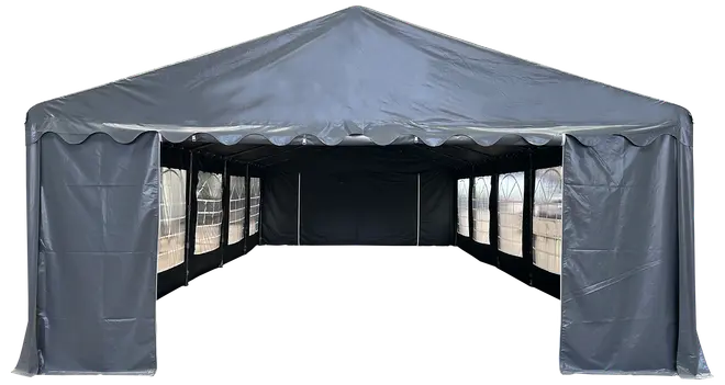 Partytält 5x10 meter - Grå