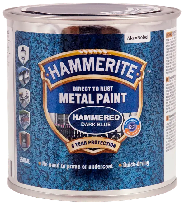 Hammerite Hammer Mørk Blå - 250 ml