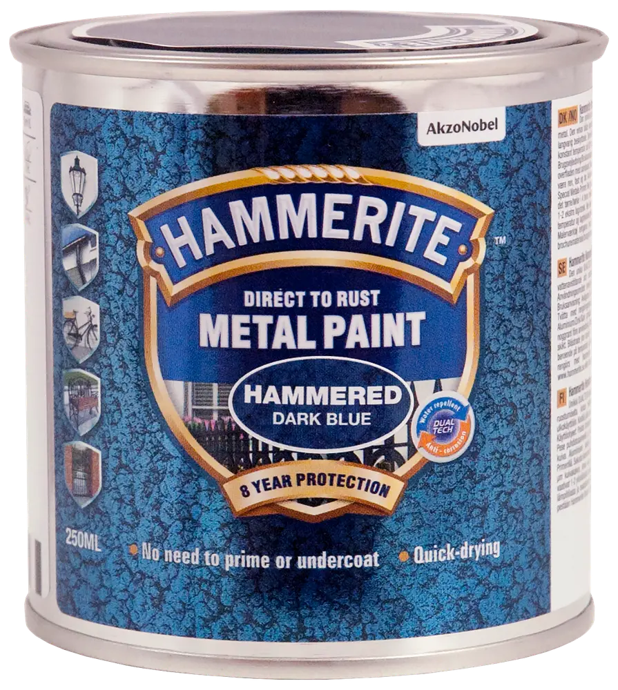 Hammerite Hammer Mørk Blå - 250 ml