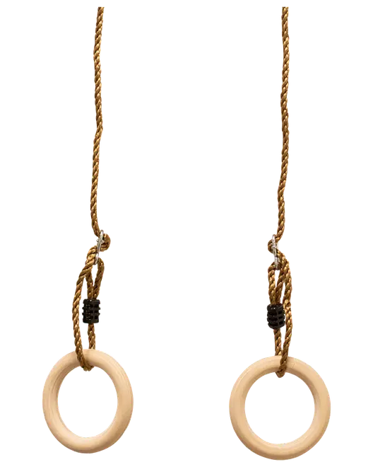 Nordic Play Active Gymnastikringe i træ Ø15,8 cm