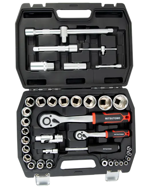 Hylsnyckelsats 1/2' + 1/4' 38 delar