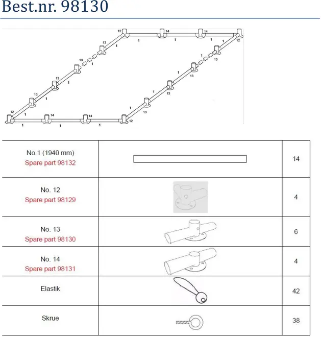 Fot #13 till bottenram partytält