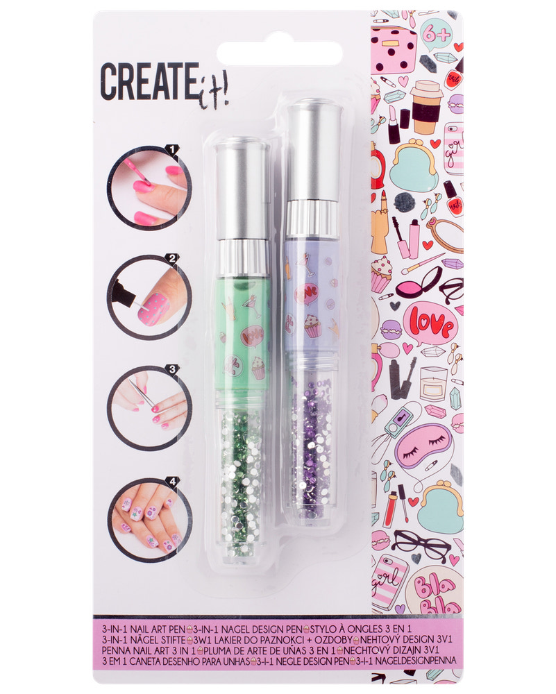 CREATEit  Nail art pen 2 stk. - assorterede varianter