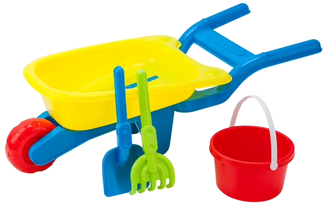 Skottkärra med tillbehör barn