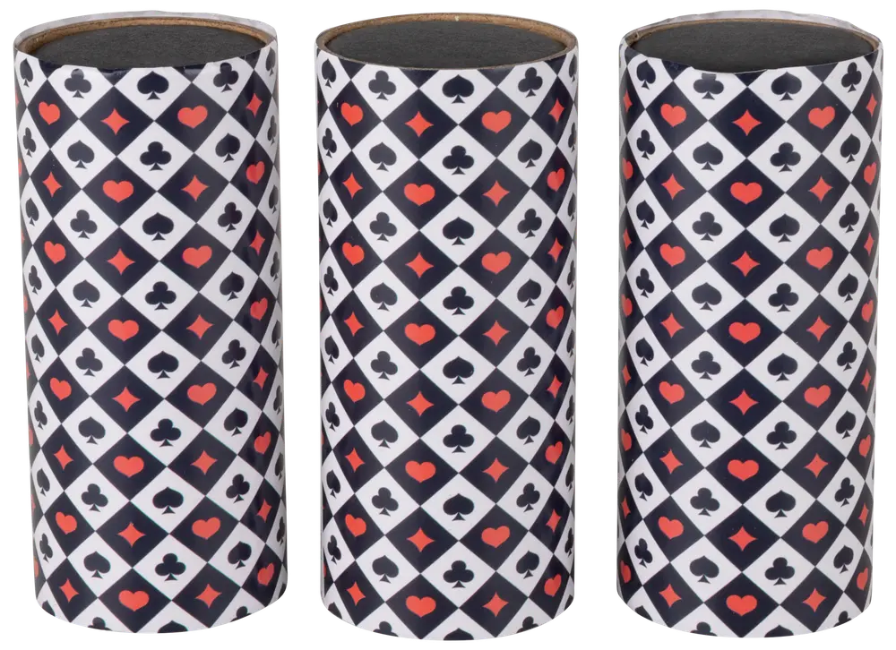 Bordbombe Casino 10 cm 3-pak