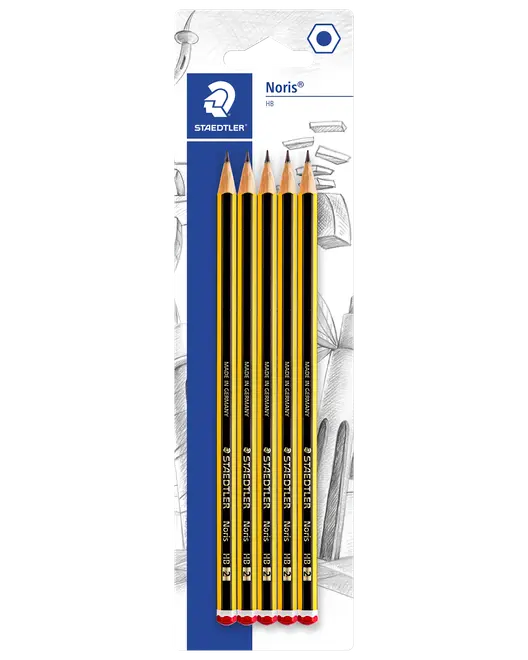 Staedtler Blyant Noris HB 5-pak