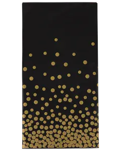 Plast dug B. 137 x L. 183 cm - Sort m/guld