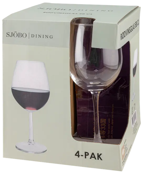 Rødvinsglas 58 cl 4-pak