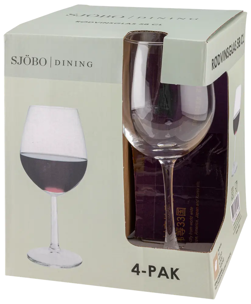Rödvinsglas 58 cl 4-pack