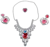 Smykkesæt med funklende "diamanter"