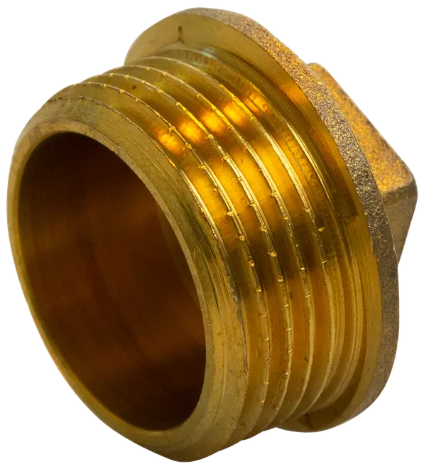Ändplugg 3/4\" mässing