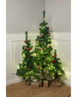 Dekorerad julgran med LED