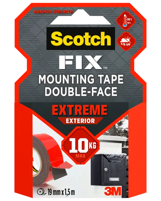 Scotch-FIX™ Dobbeltklæbende Ekstrem UDE 19 mm x 1,8 meter