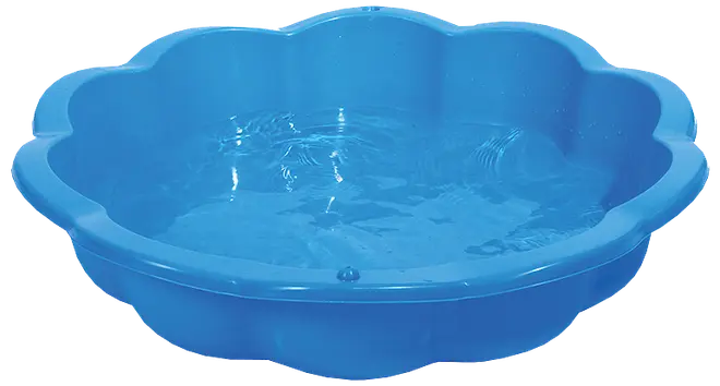 Sandlåda/badbassäng blå